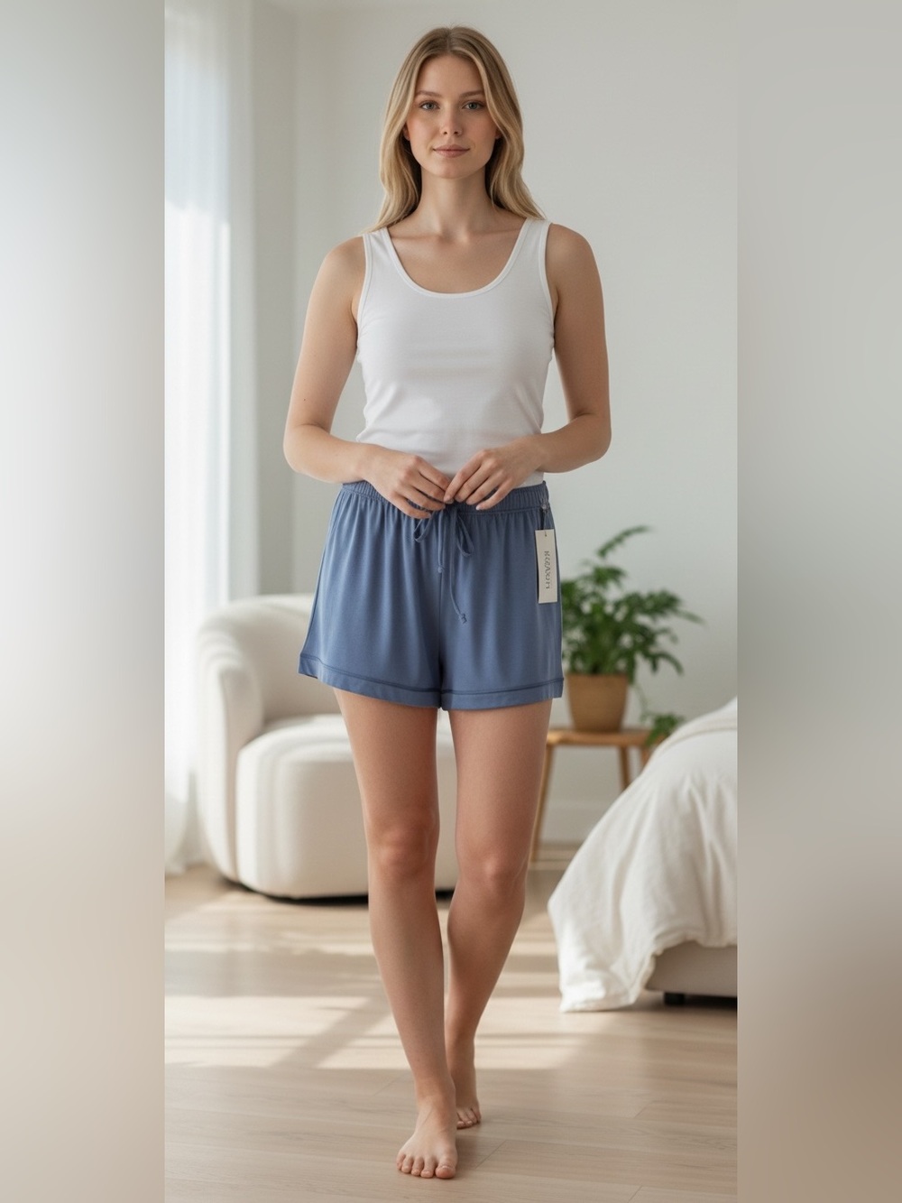 Haven Well Within Tencel‑Spandex Loungewear Shorts NWT Pull On XS